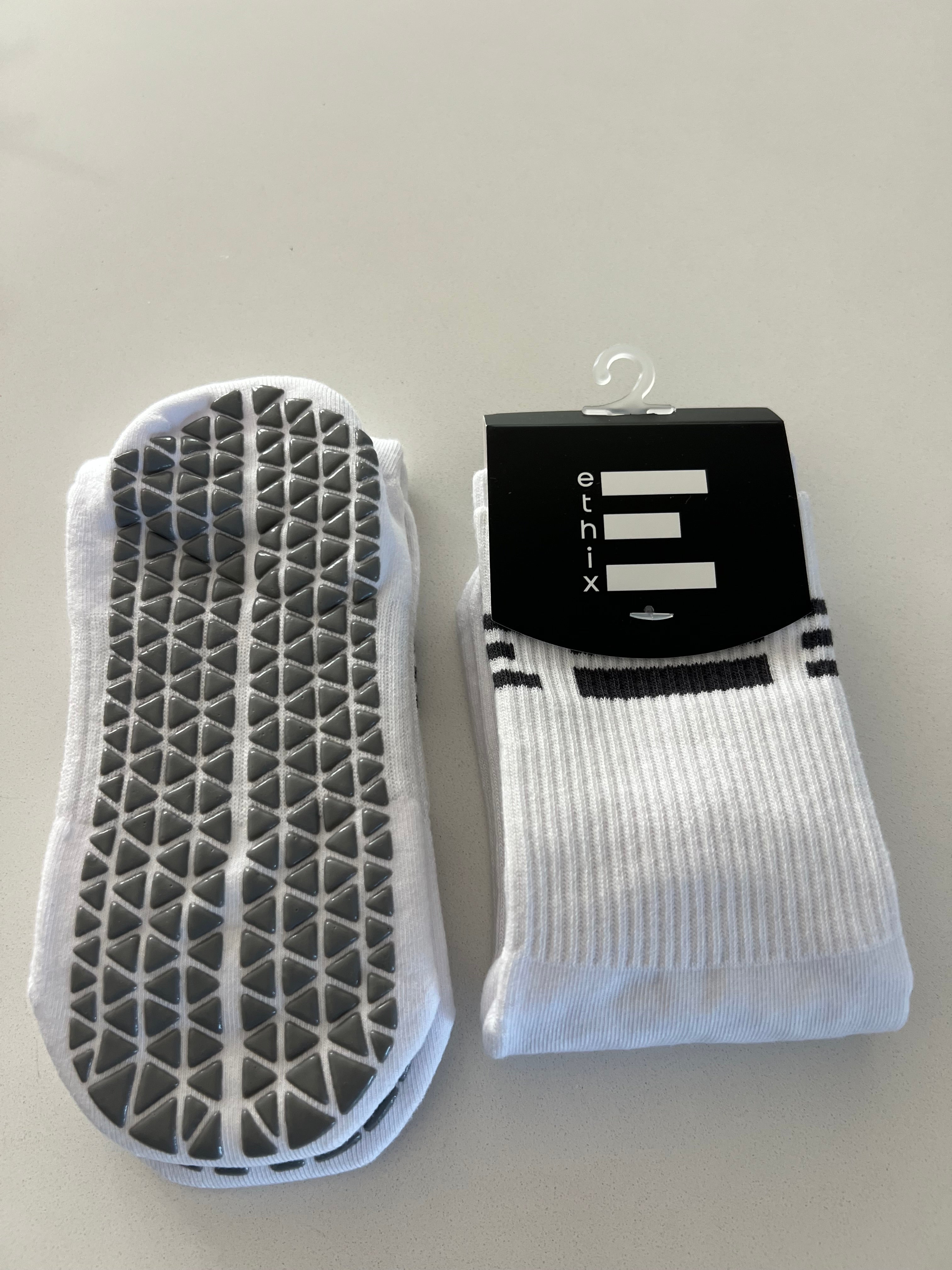 Performance Grip Socks White